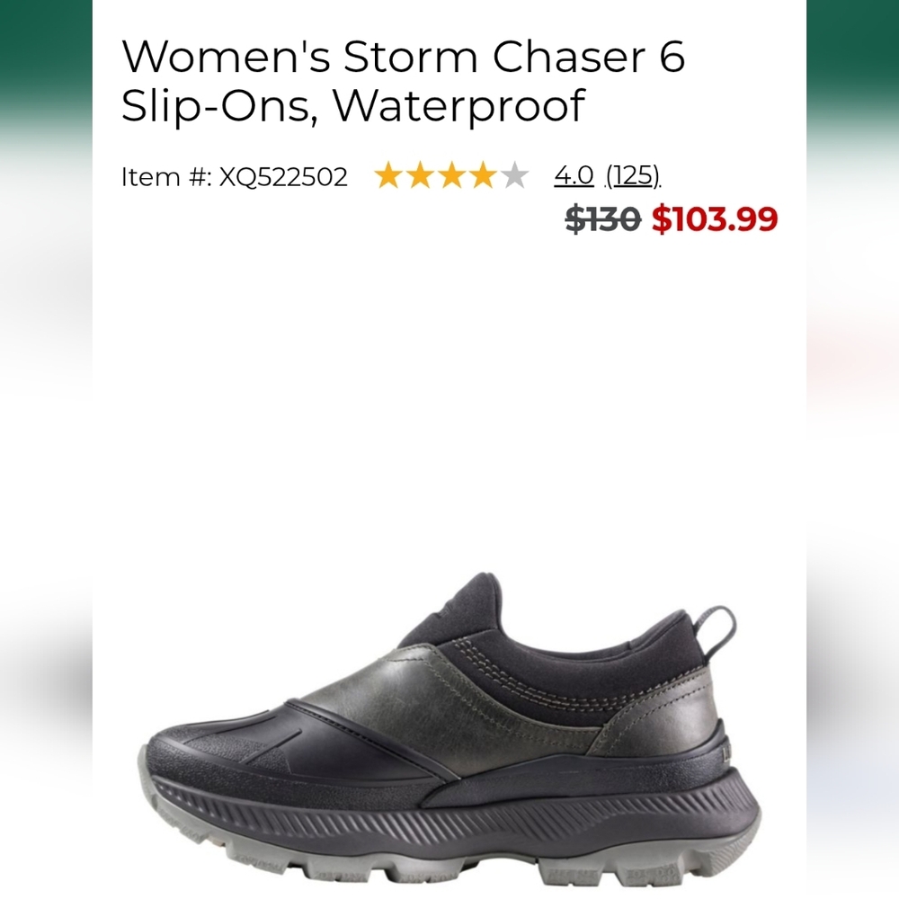 ll bean ♡ storm chaser slip on boots waterproof outdoors leather gorpcore woods